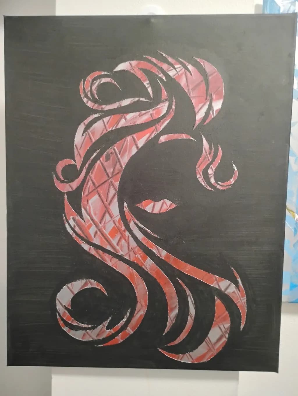 Abstract Face Silhouette