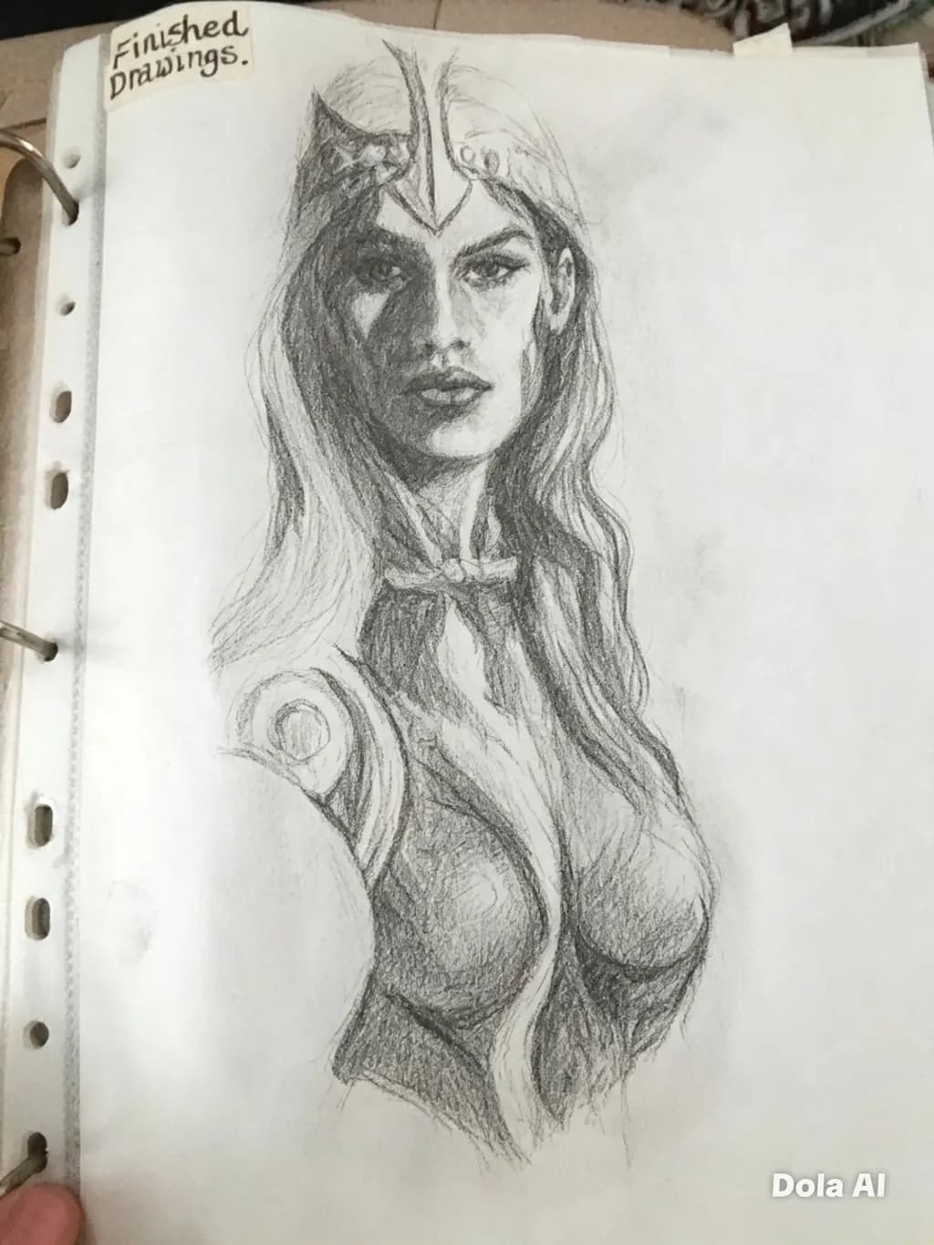 Armored Woman Portrait