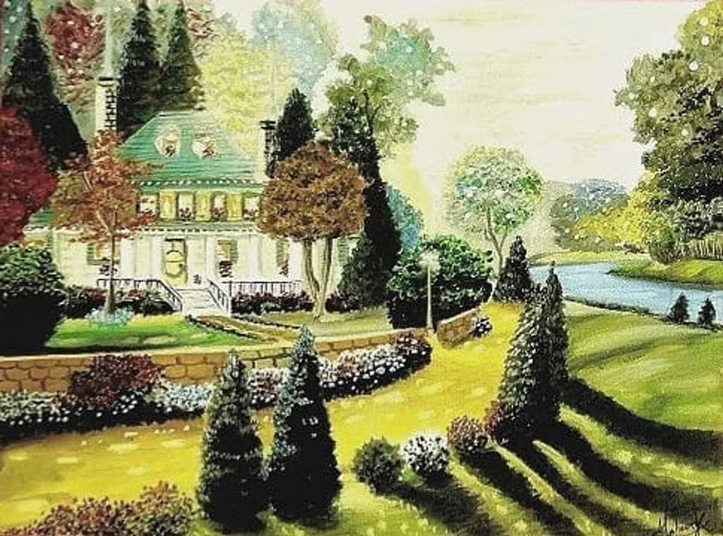 No relevant subject nouns found in filename for a specific title. Based on the image, a suitable title could be Garden Cottage View