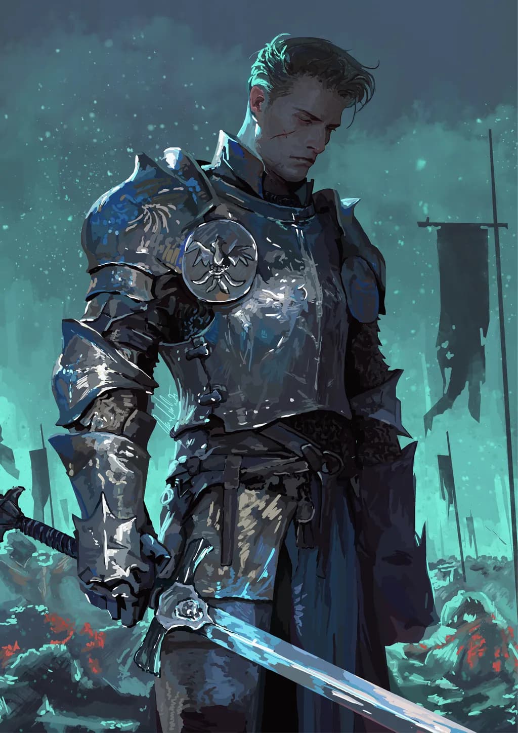 Armored Knight with Sword
