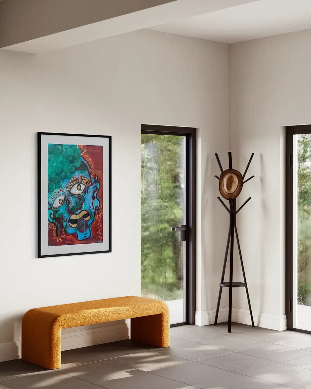 Modern Coat Rack Scene