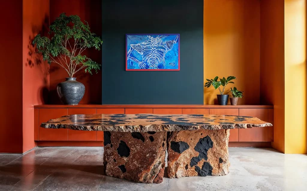 Volcanic Stone Table