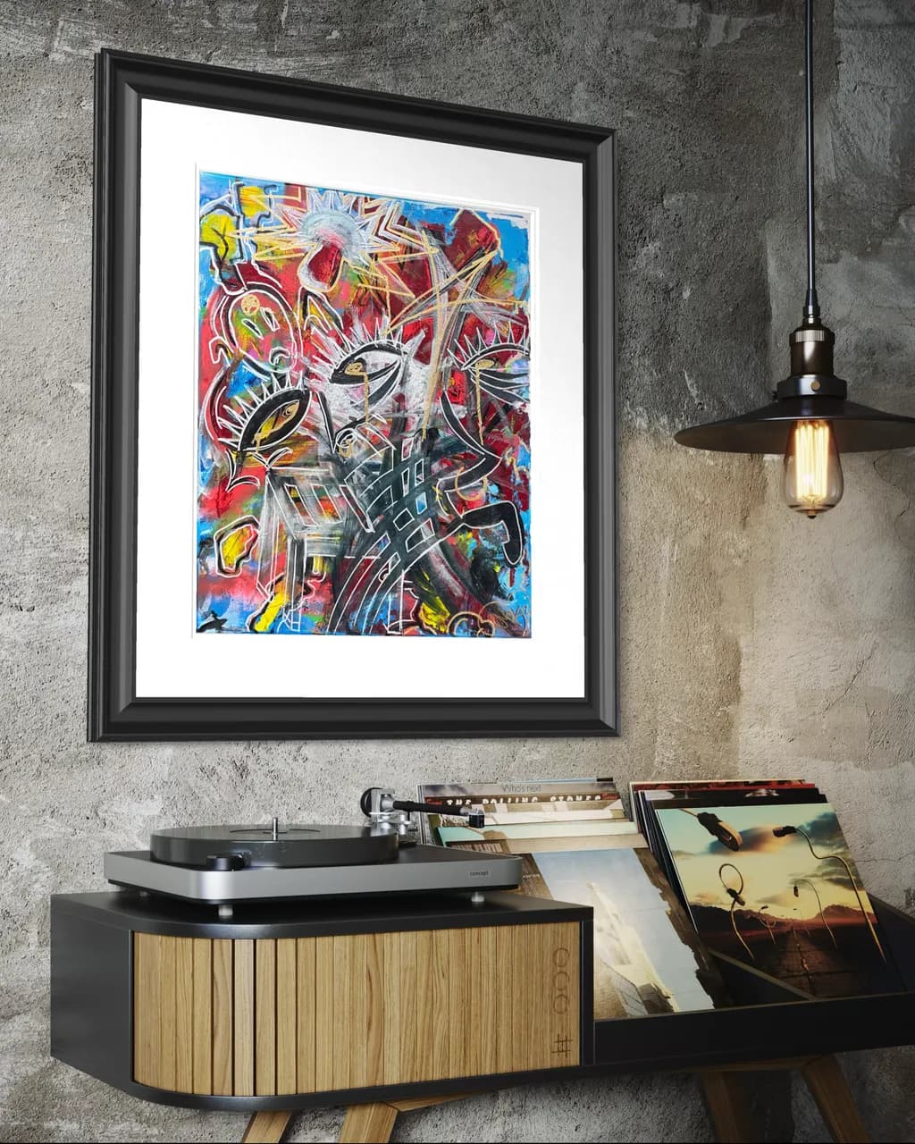 Abstract Eyes Canvas