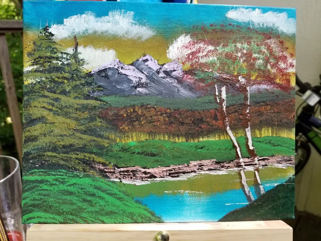 Mountain Landscape Reflection