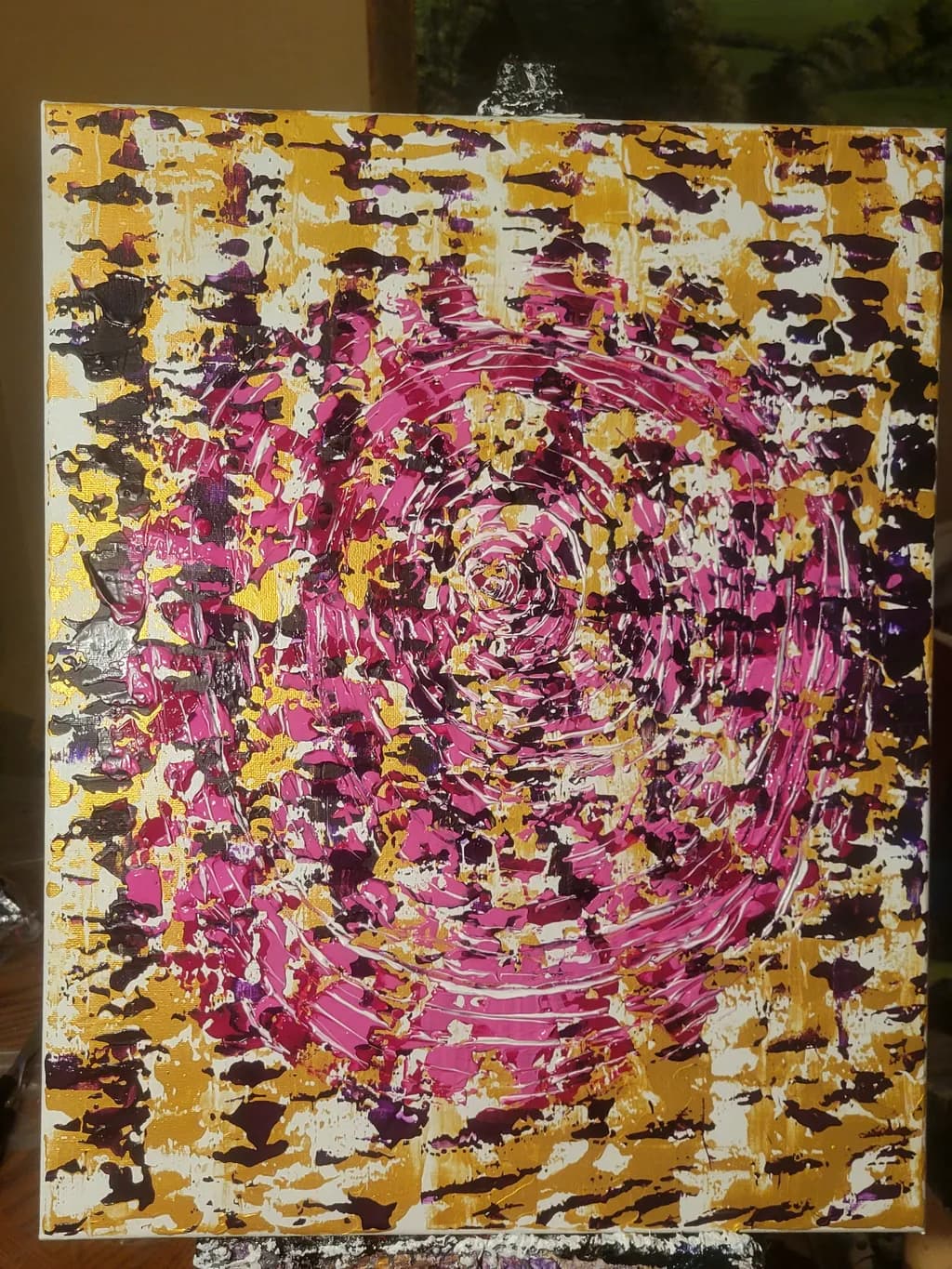 Concentric Rose Canvas