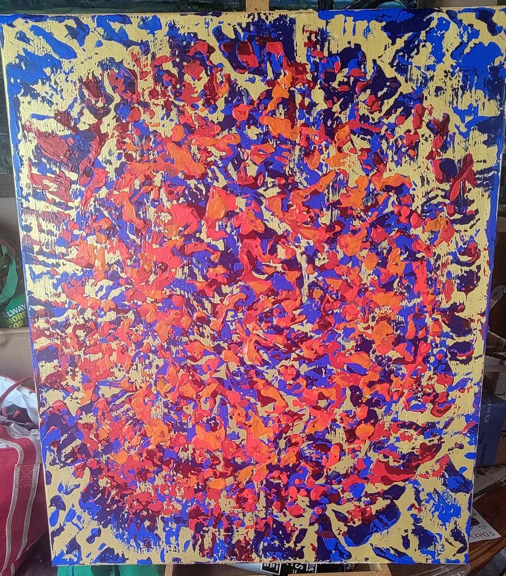 Abstract Scatter Canvas