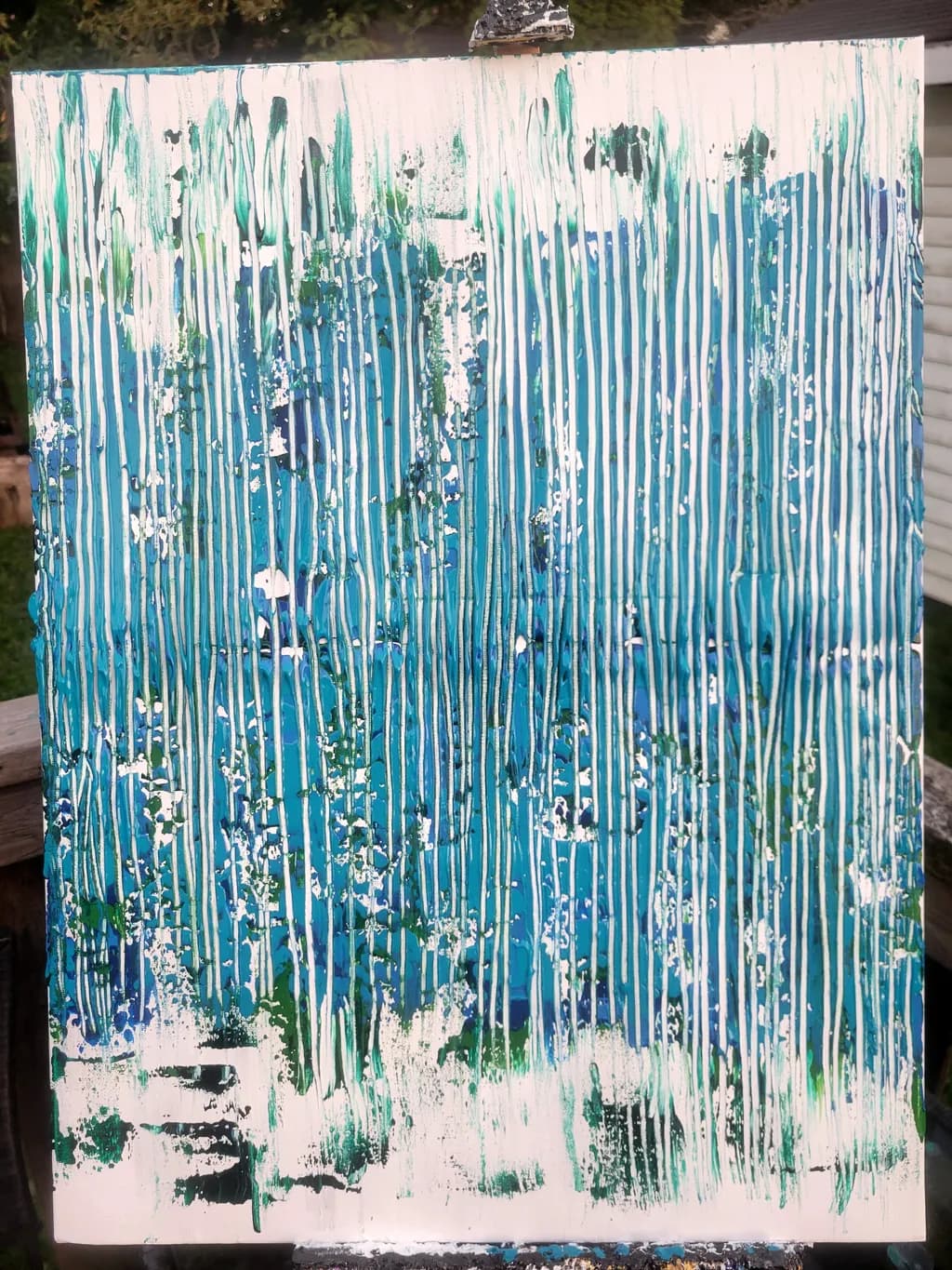 Blue Vertical Stripes