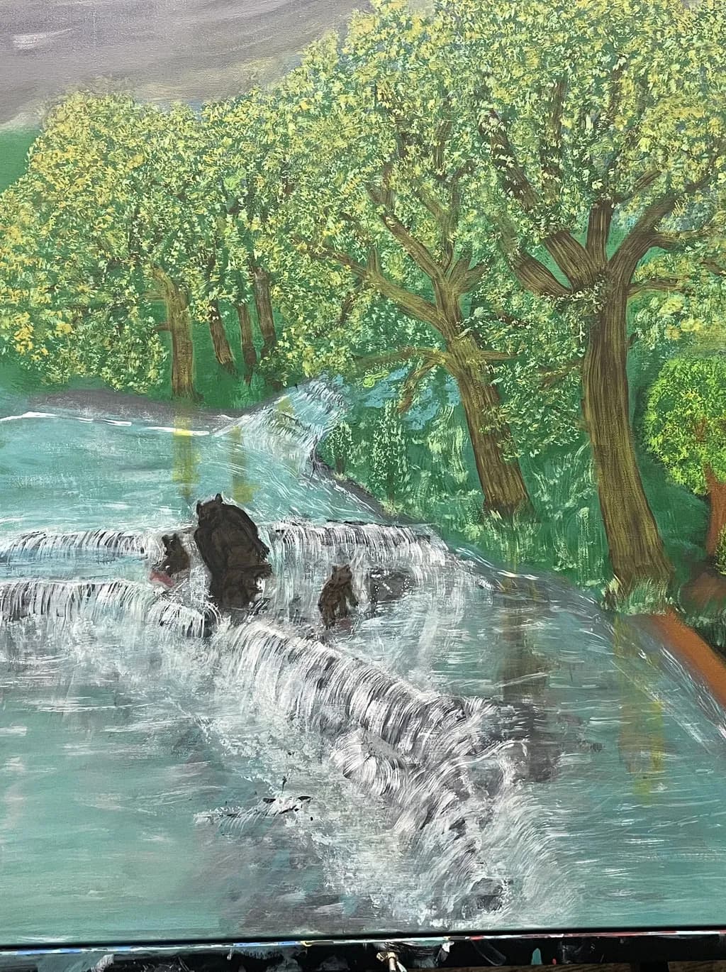 Waterfall Bears
