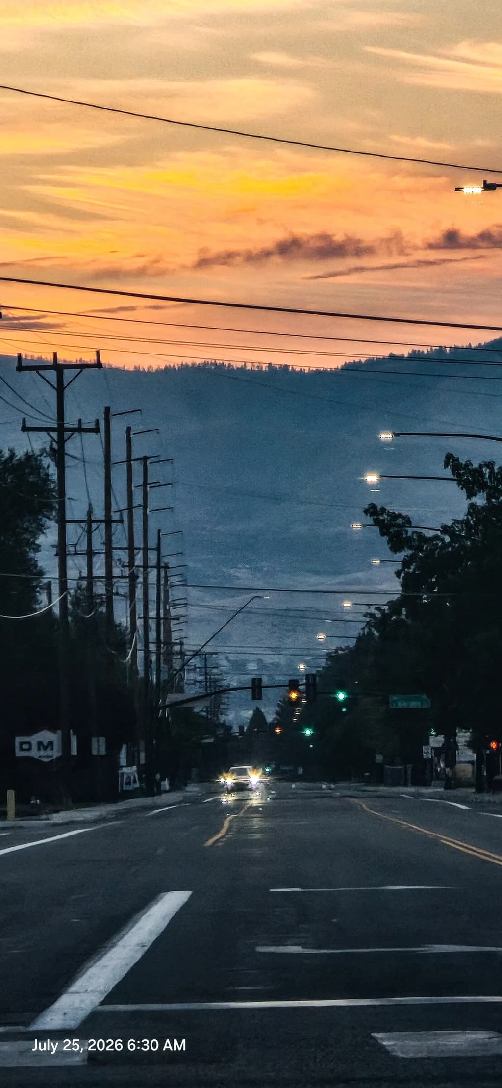 Morning Road to Mountains