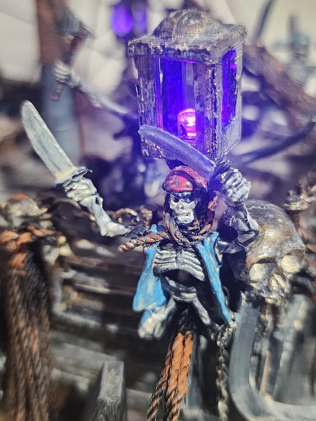 Pirate Skeleton with Lantern