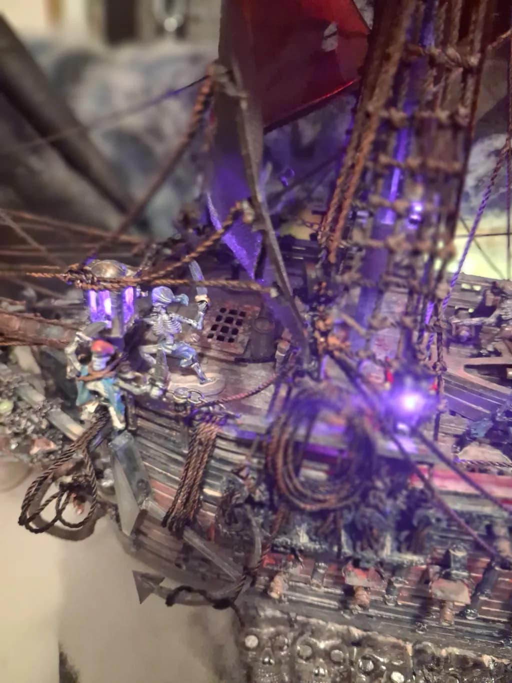 Purple Steampunk Miniature