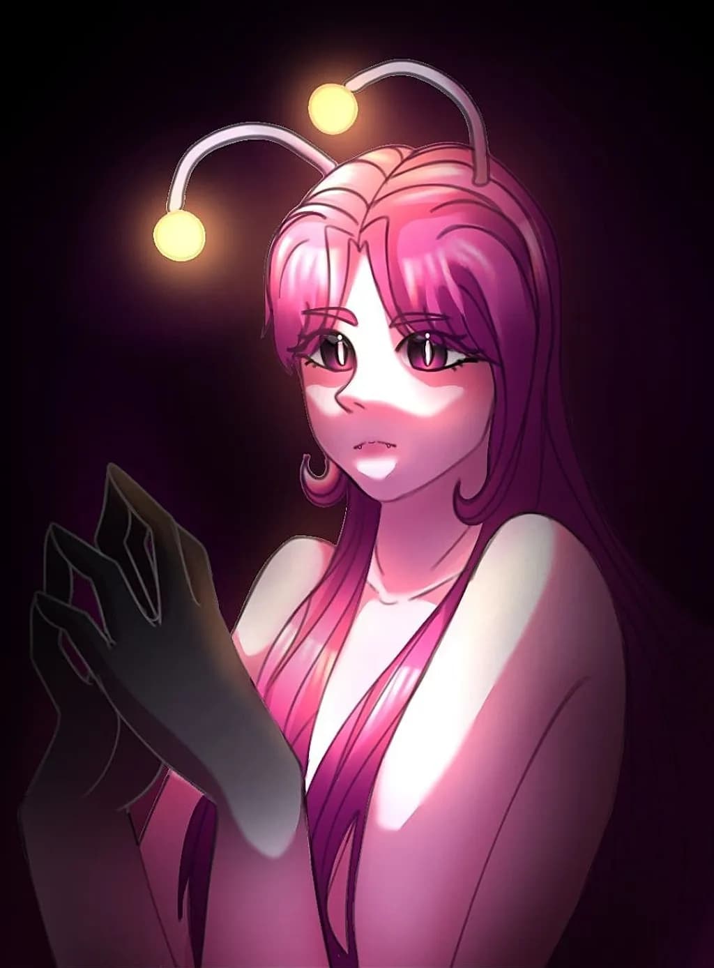 Glowing Antenna Girl