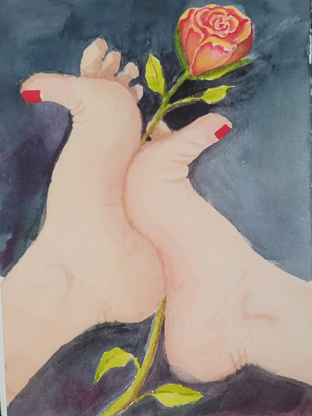 Feet and Rose