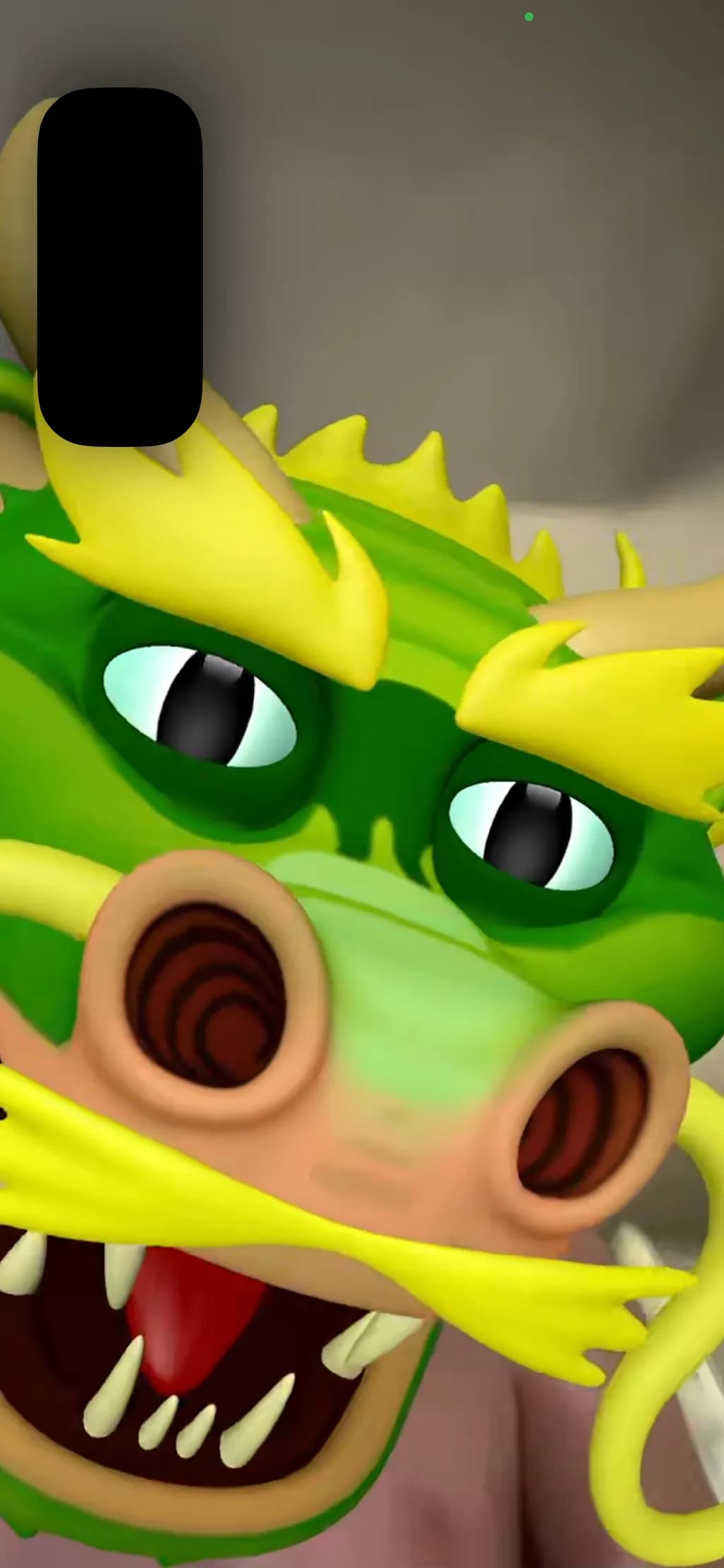 Green Dragon Close-up