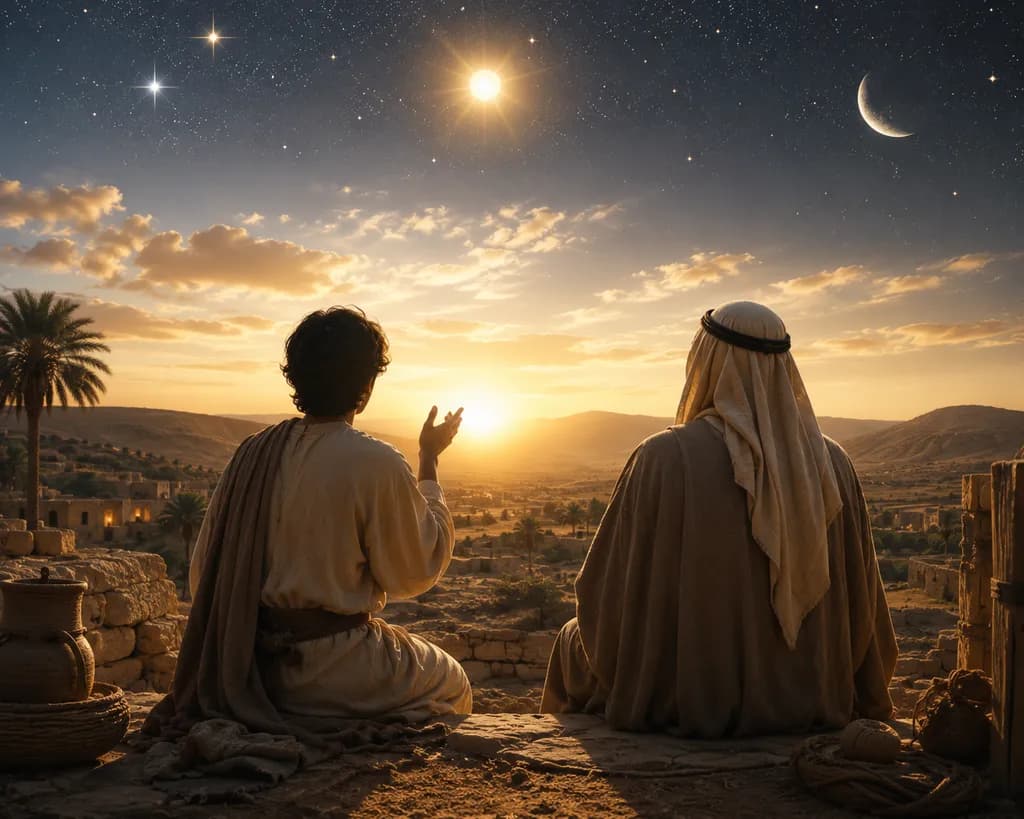 Desert Sunset Conversation