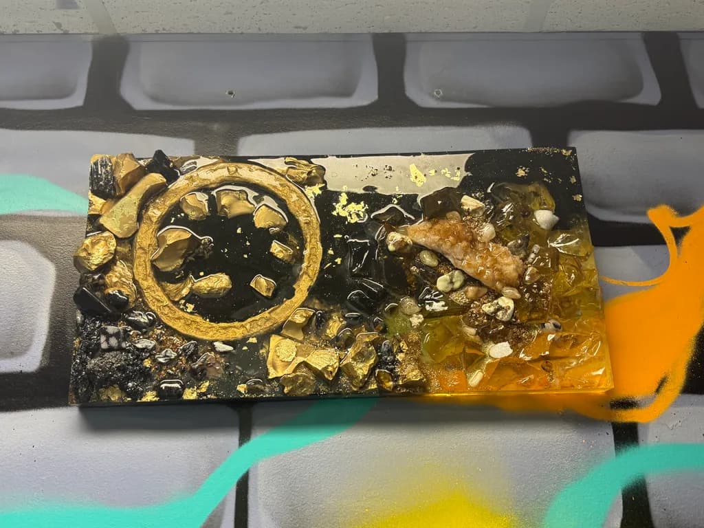 Golden Crystal Mosaic