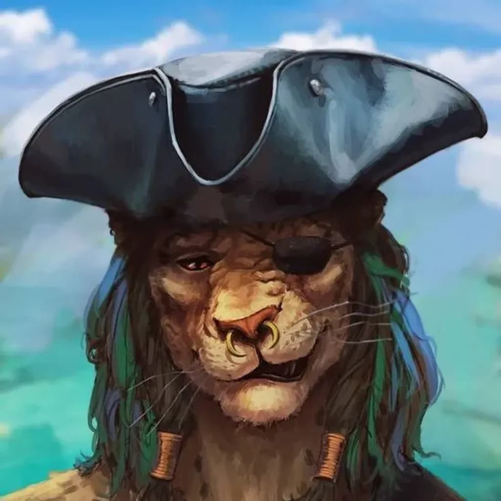 Pirate Lion Portrait