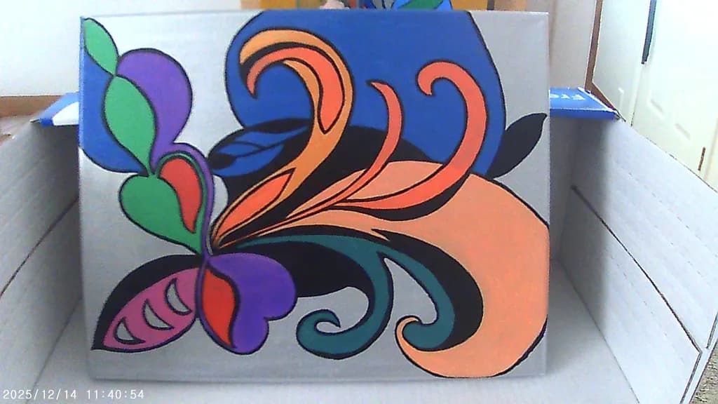 Abstract Leaves and Swirls