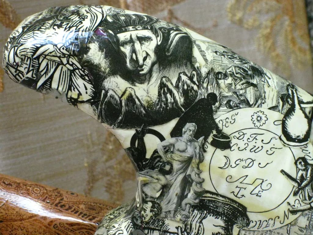 Figurative Collage Sculpture