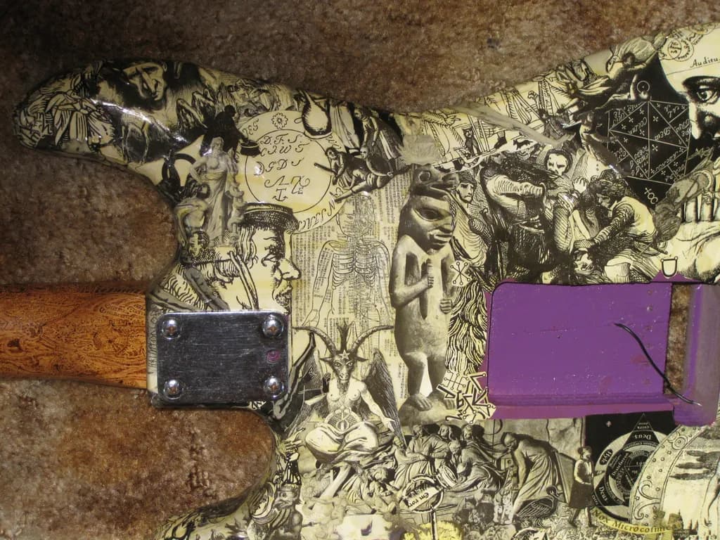 Guitar Collage Art