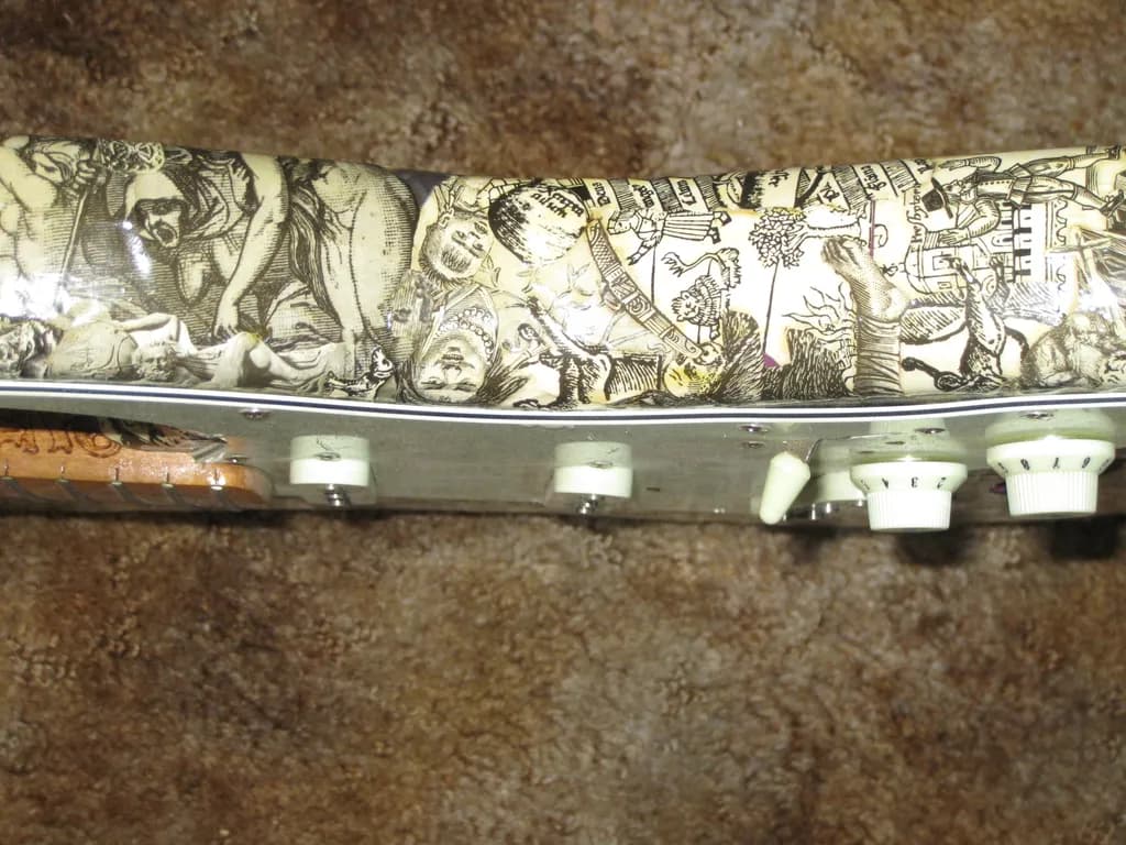 Decorative Guitar Body Art