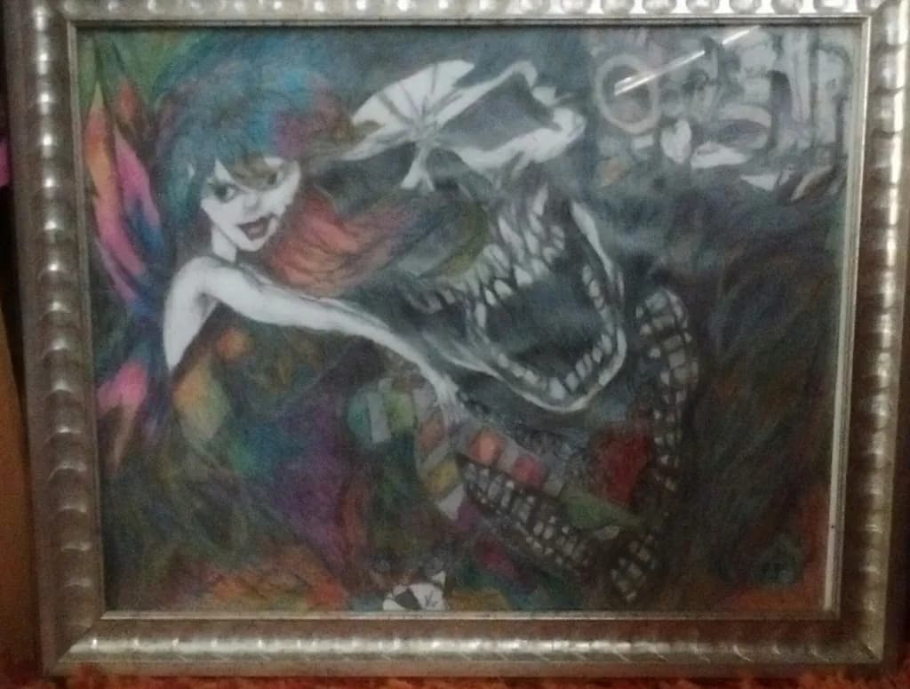 Abstract Skull and Fairy