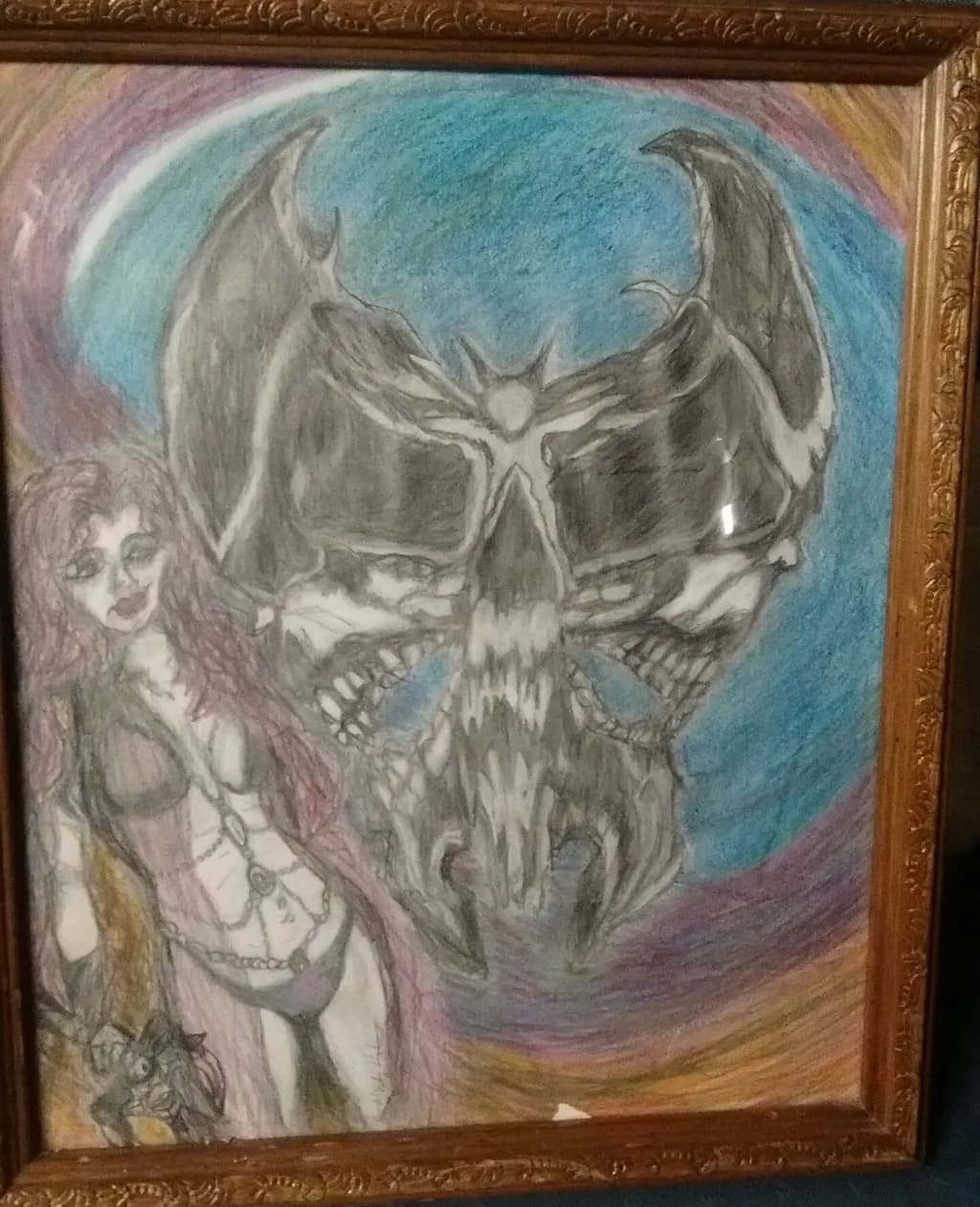 Dark Skull and Woman