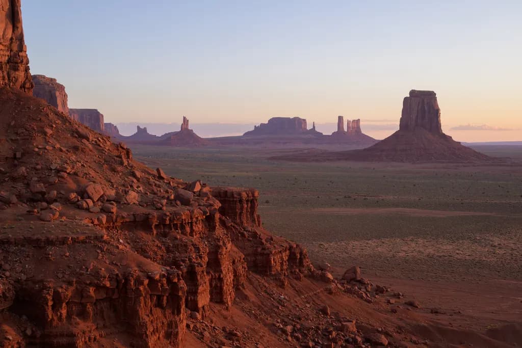 Desert Buttes at Dusk