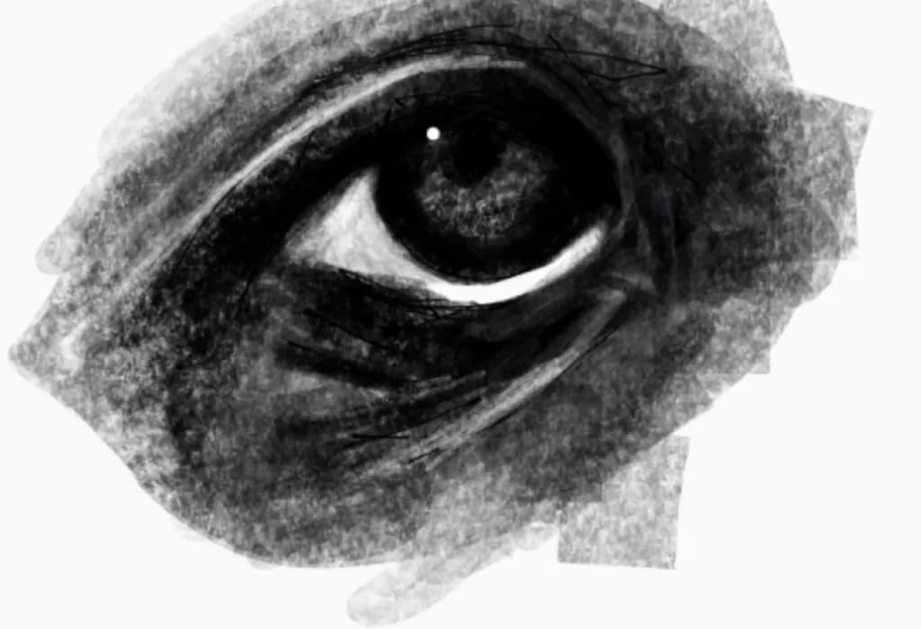 Monochrome Eye Sketch