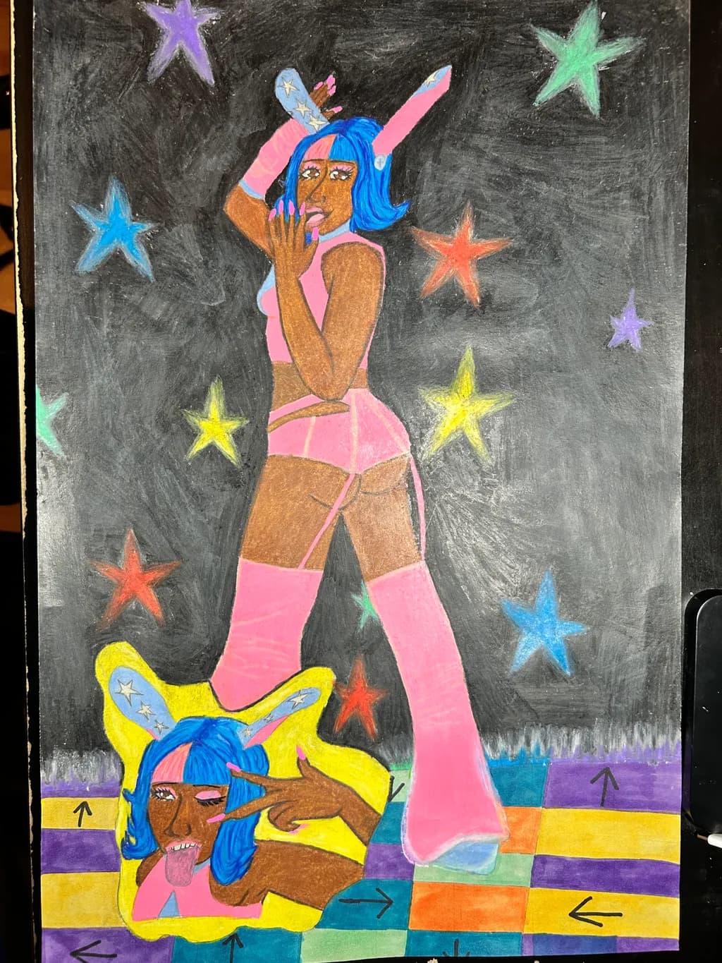 Starry Dancefloor Bunny