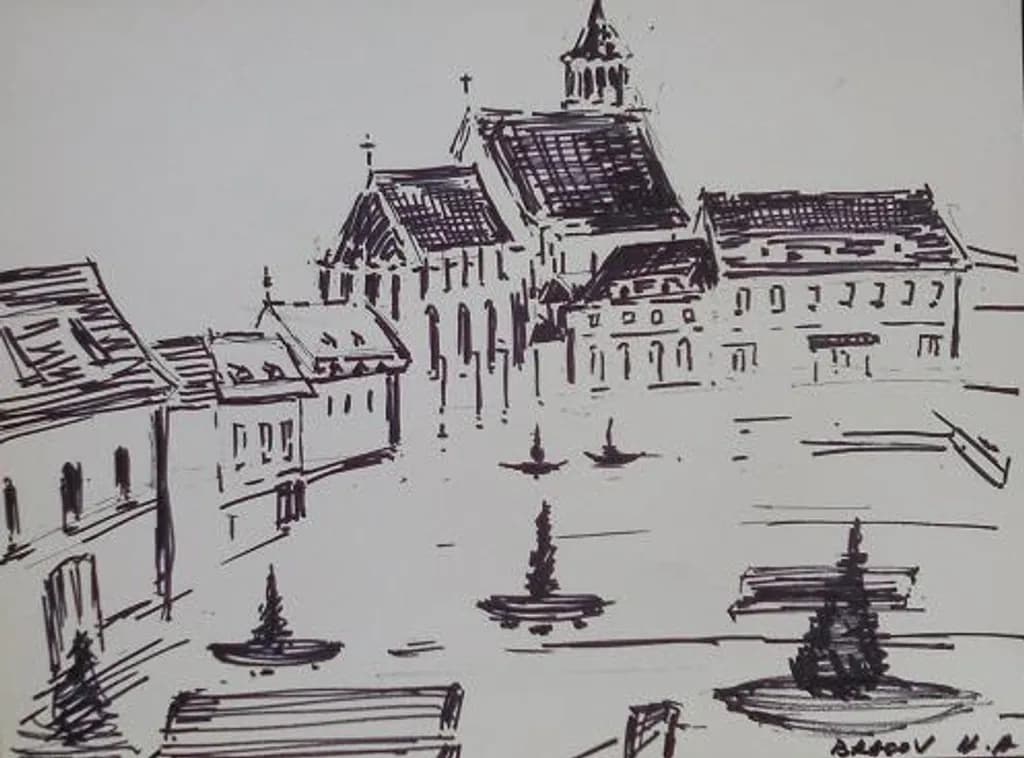 Desen Town Square Sketch