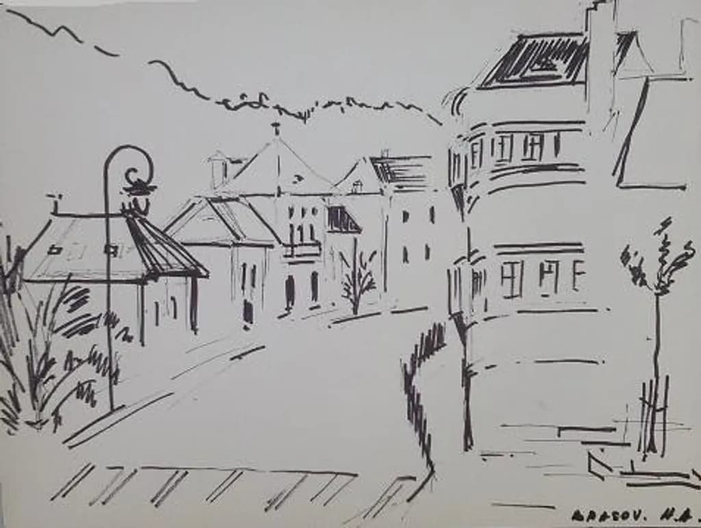 Town Street Sketch