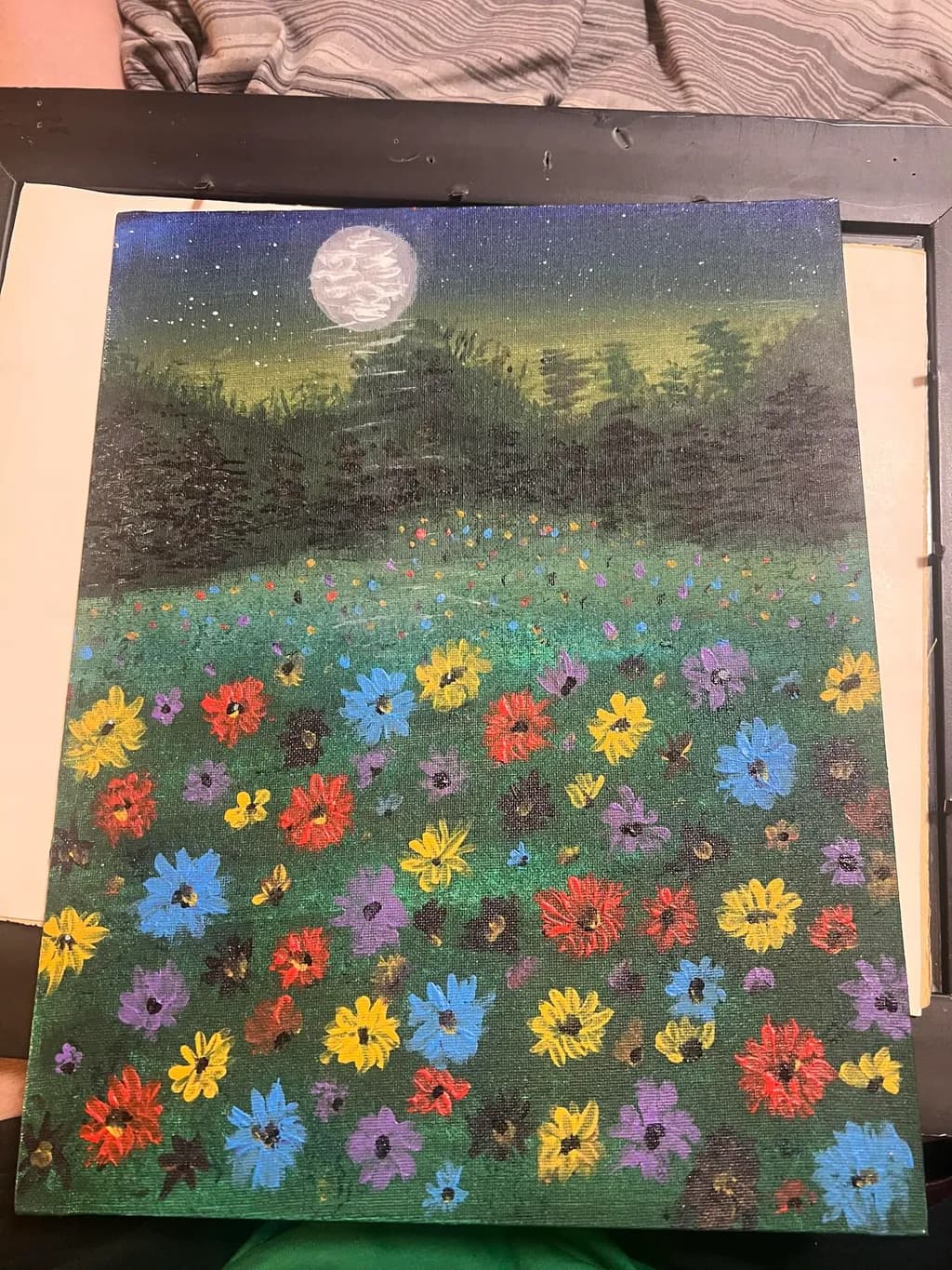 Moonlit Wildflower Meadow