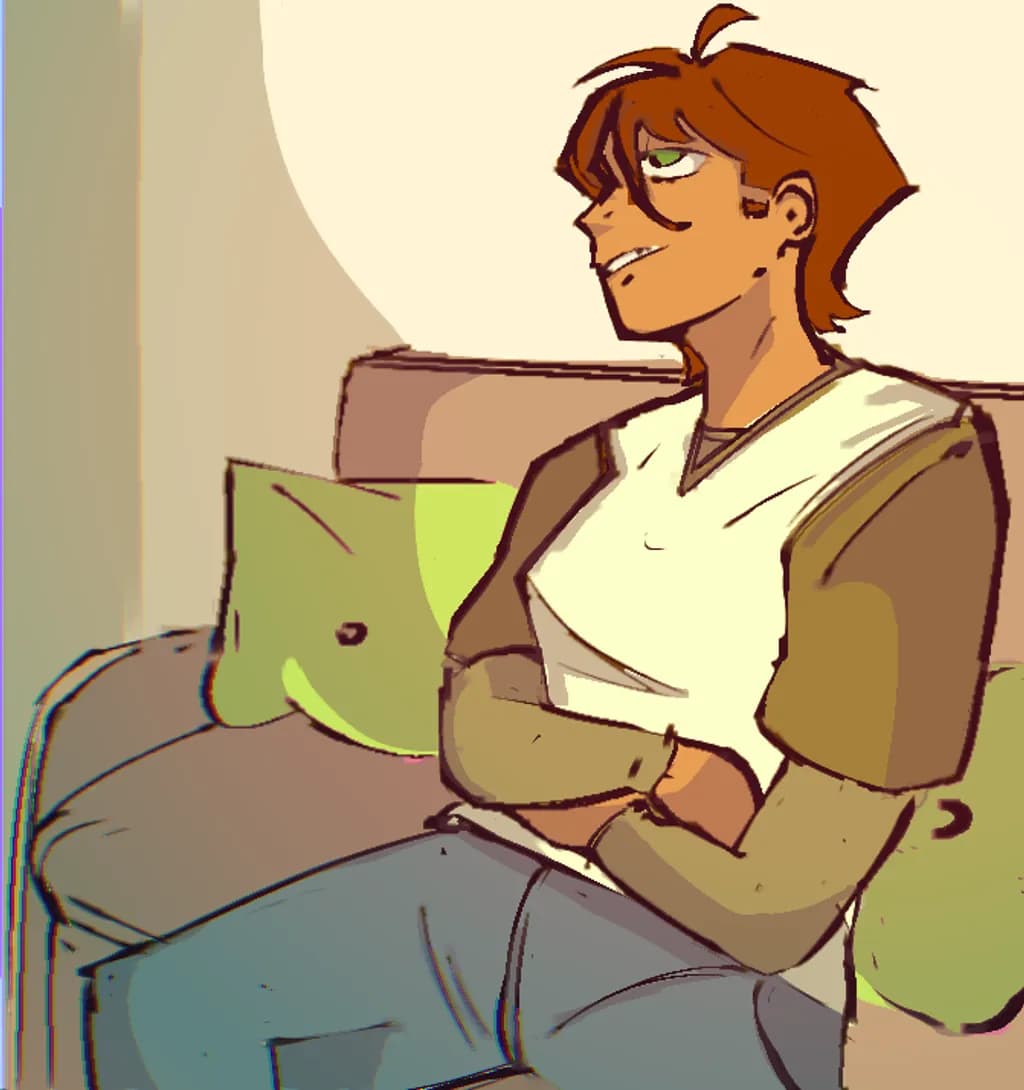 Relaxed on the Couch