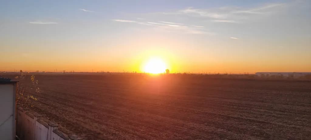 Field Sunset Horizon