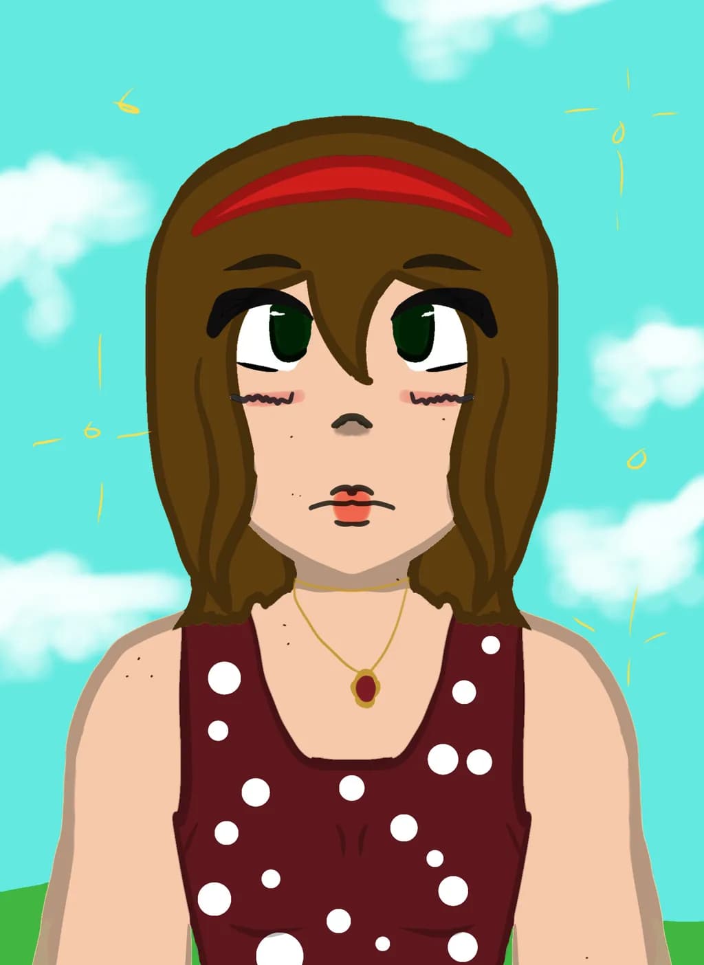 Polka Dot Portrait