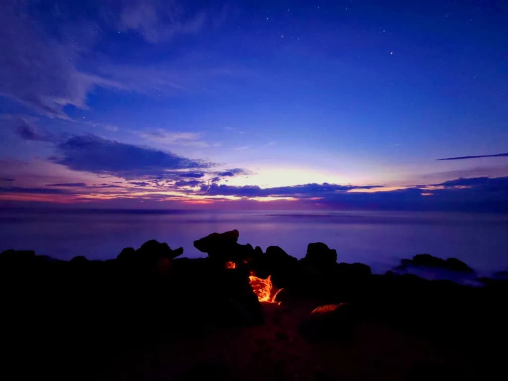 Rocky Shore Twilight