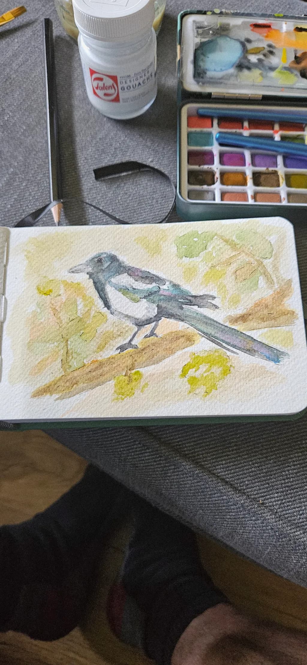 Watercolor Bird Painting