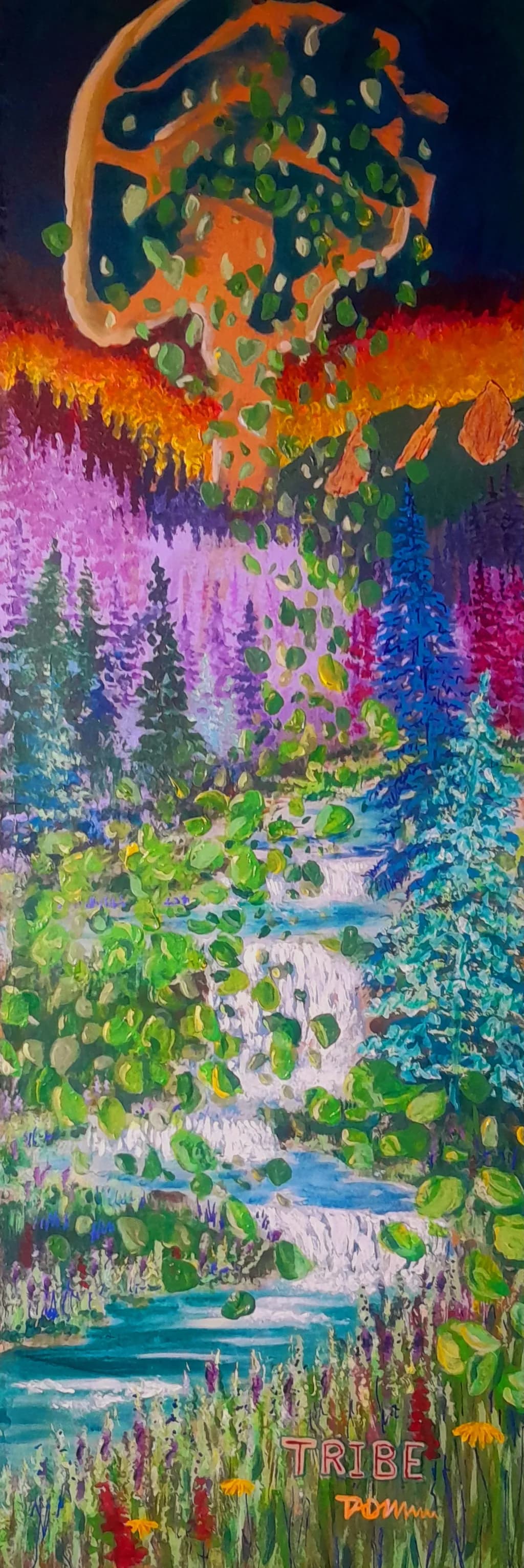 Forest Waterfall Cascade