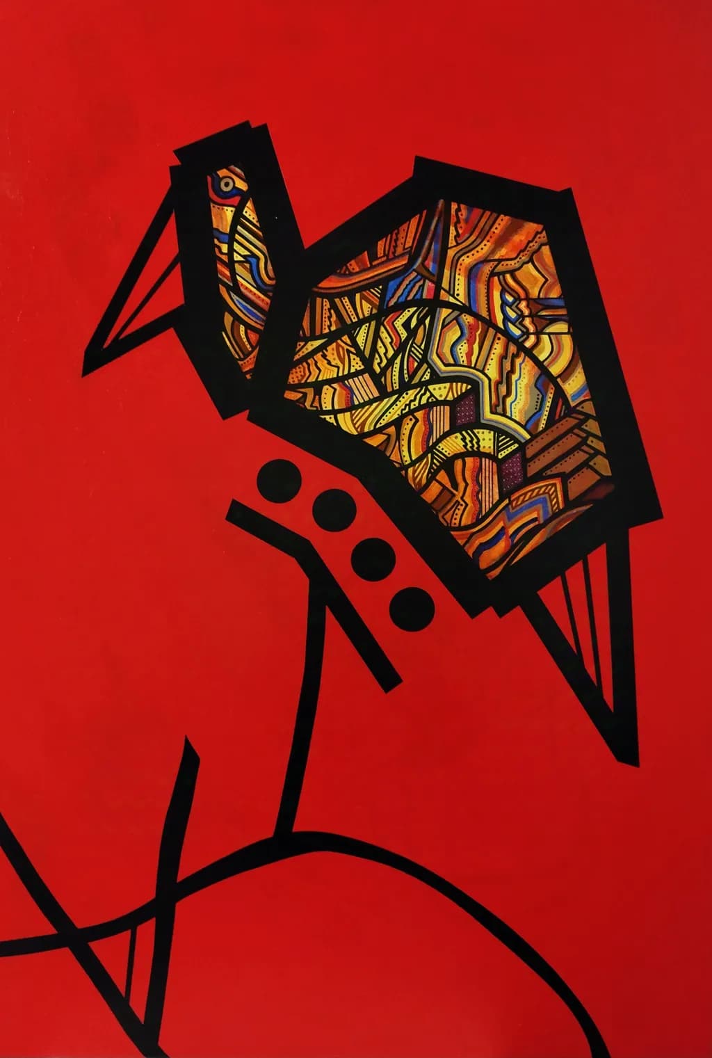 Abstract Bird Pattern