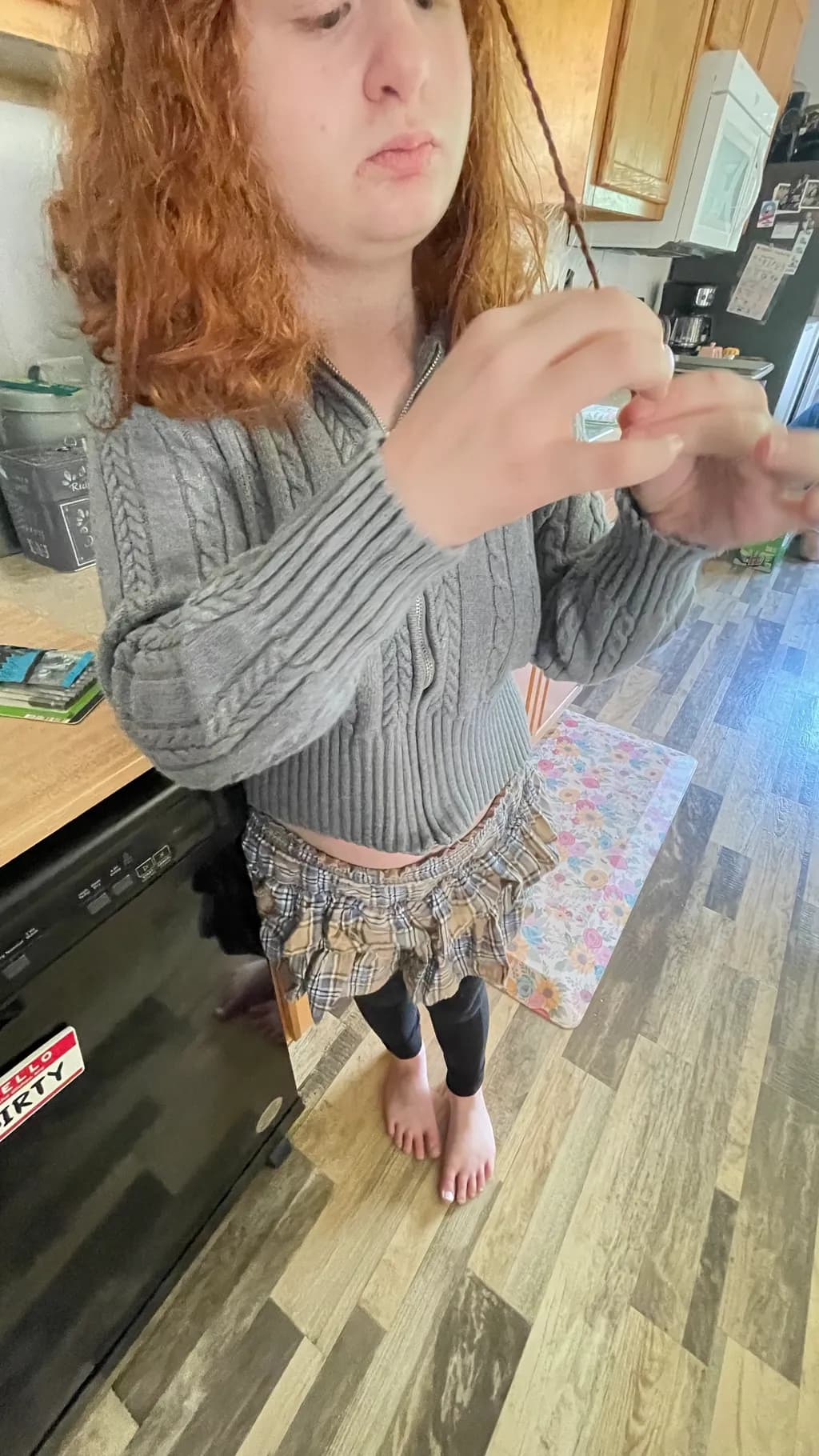 Redhead in Kitchen