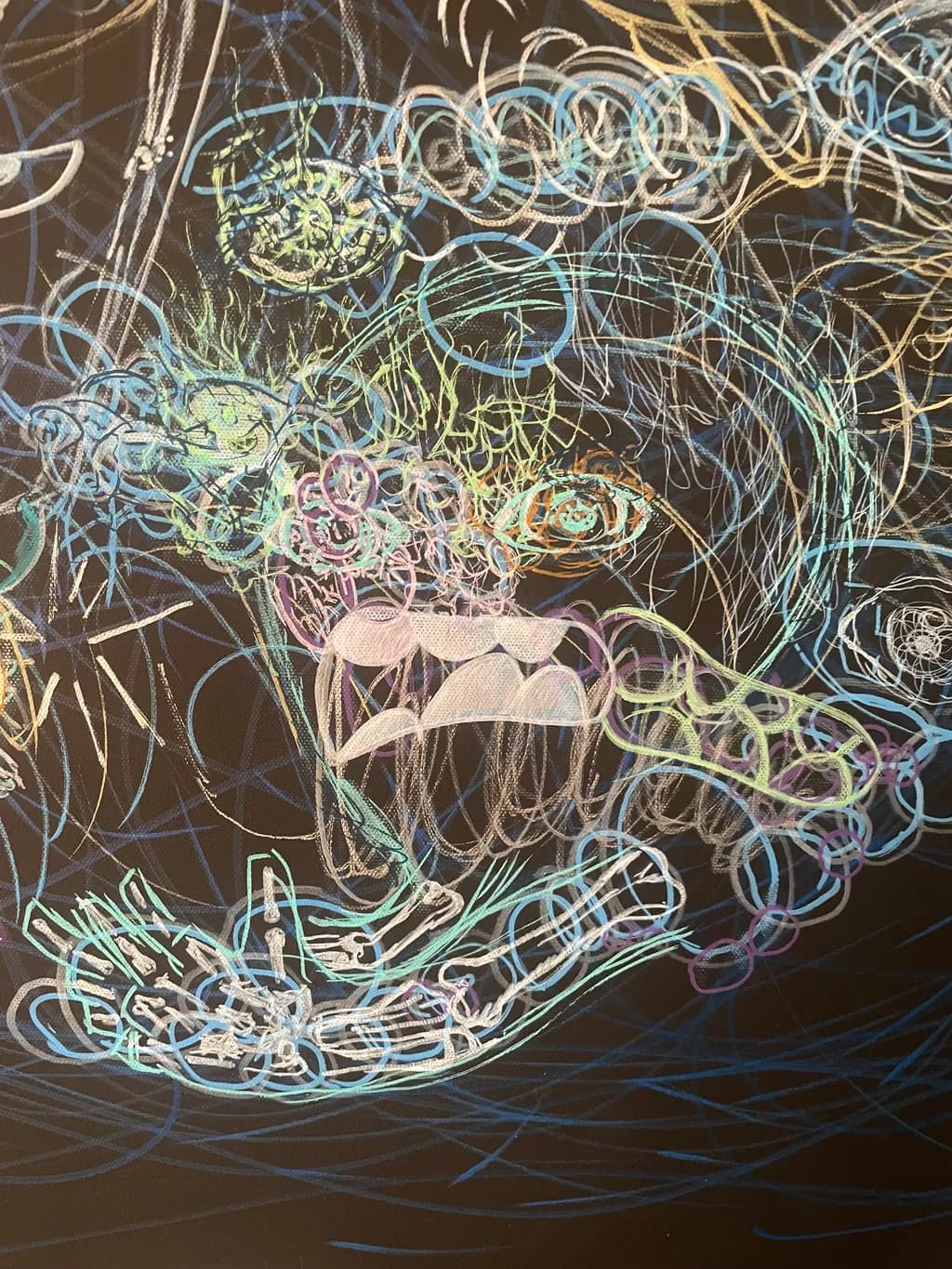 Chaotic Skull Outline
