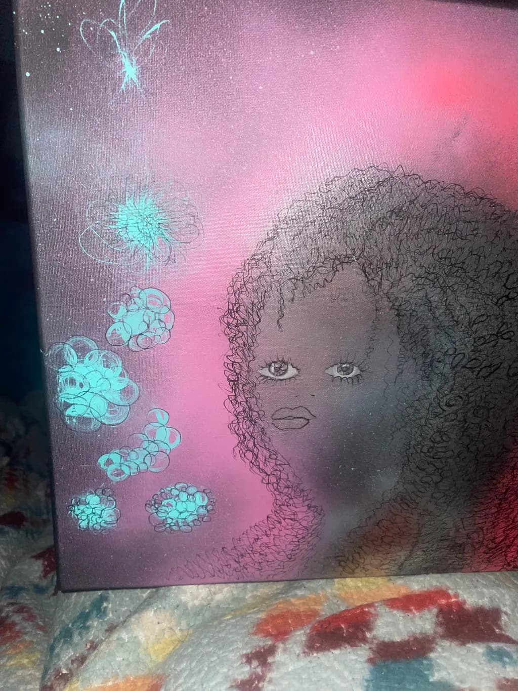 Curly Hair Portrait