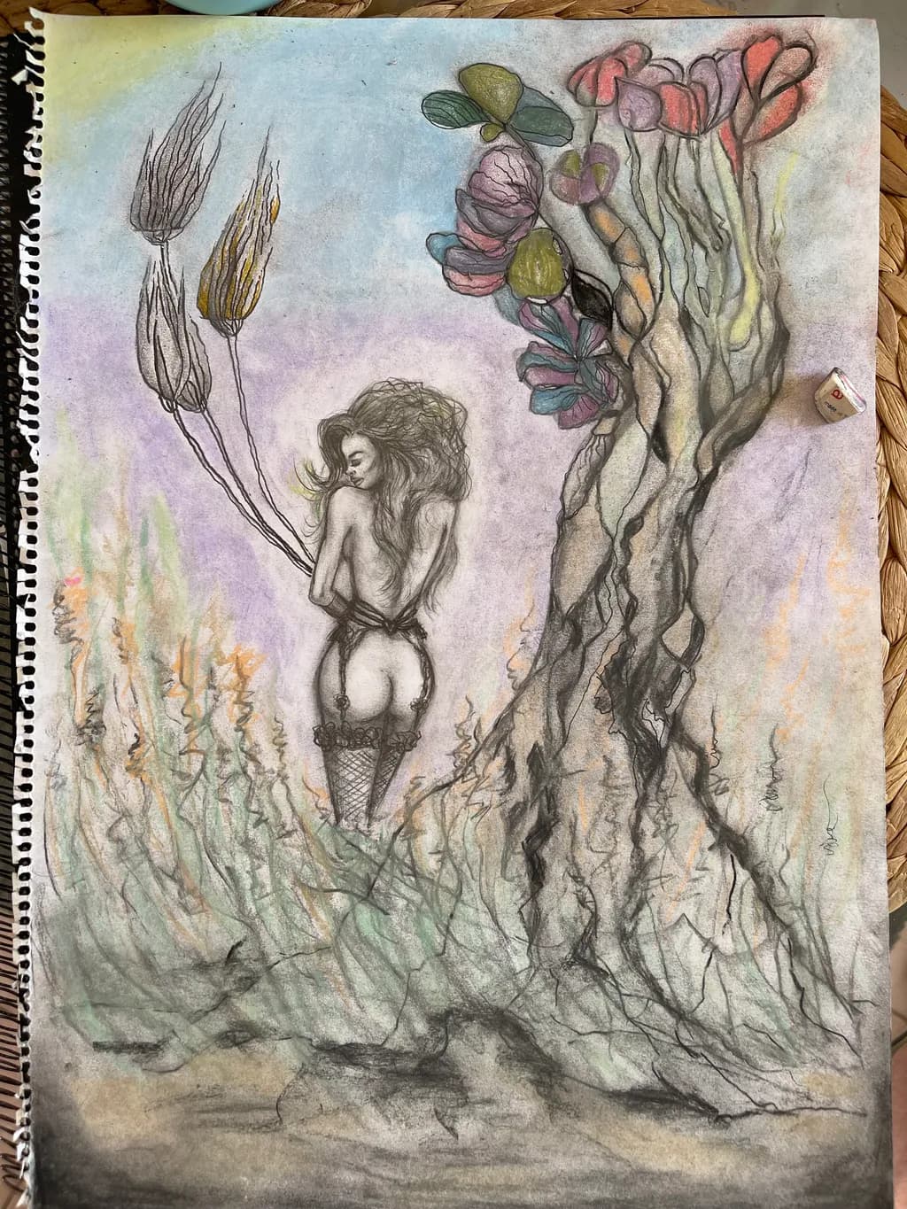 Woman and Tree Sketch