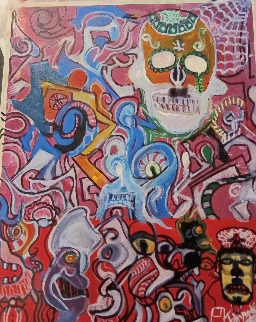 Abstract Faces and Skulls
