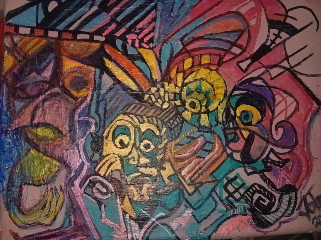 Abstract Faces Composition