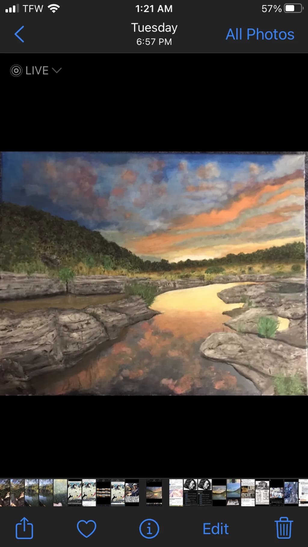 Sunset River Reflections