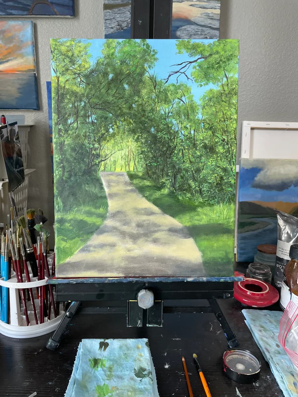 Sunlit Forest Path