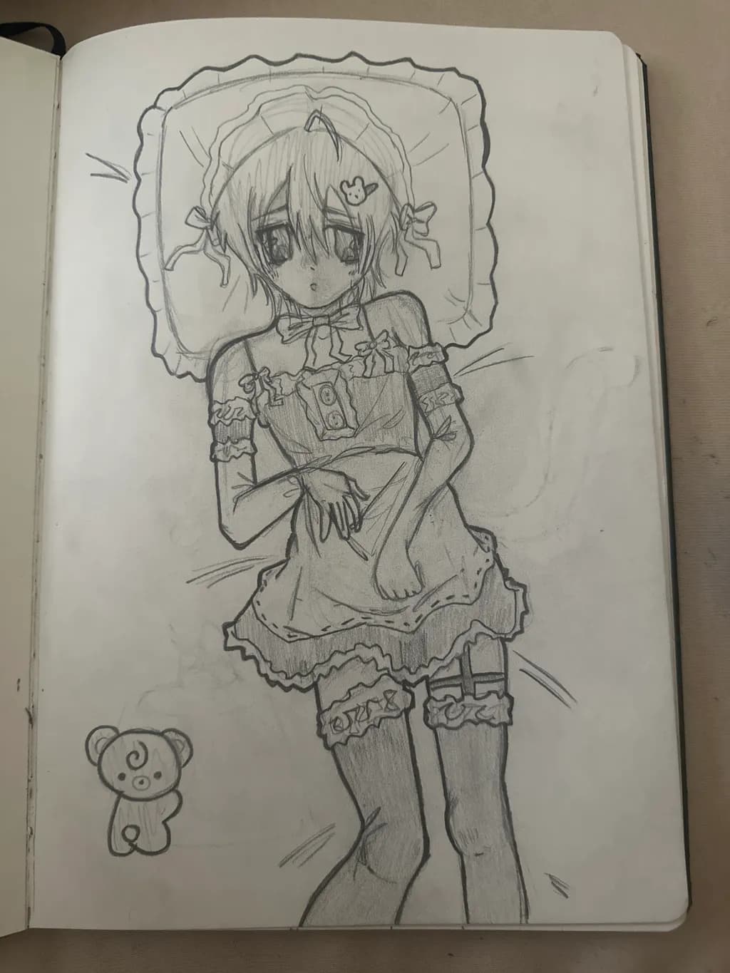 Girl on Pillow