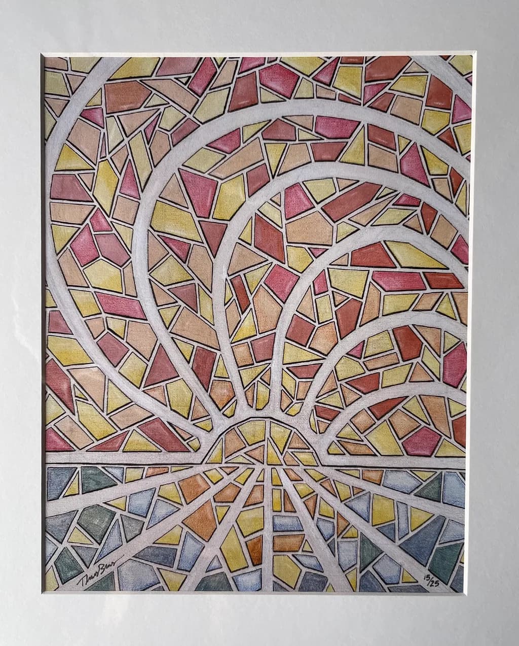 Radiant Mosaic Arcs